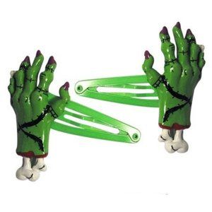 Too Fast Zombie Hands Hair Clips